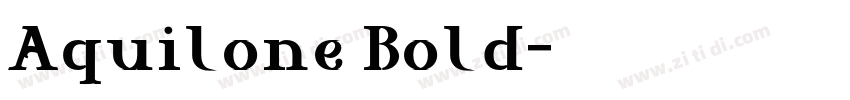 Aquilone Bold字体转换